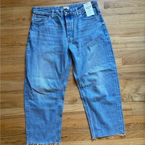Madewell Light Wash Barrel Leg Jeans